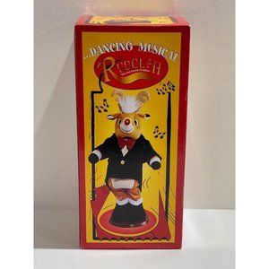 Vintage 1977  Animated Dancing Musical Rudolph The Red-Nosed Reindeer